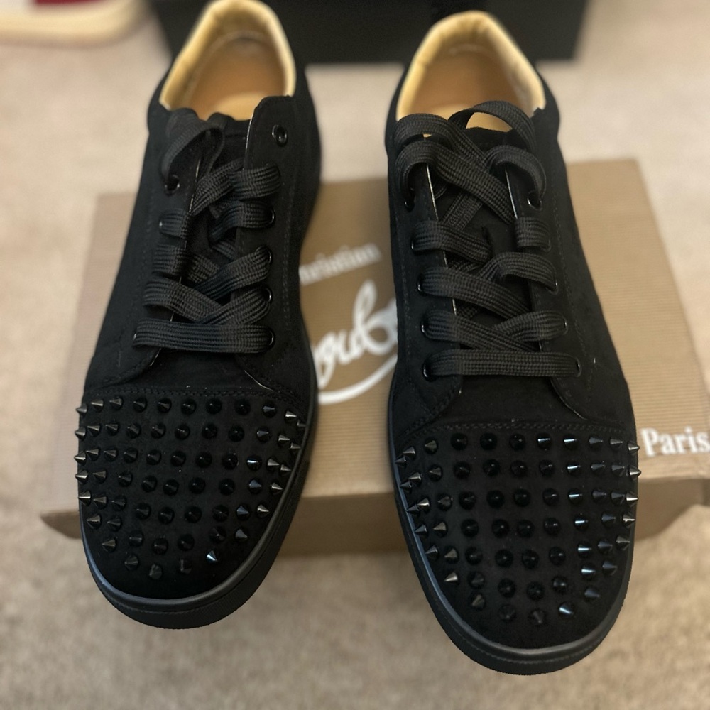 Christian Louboutin Black Sneakers with Signature Style